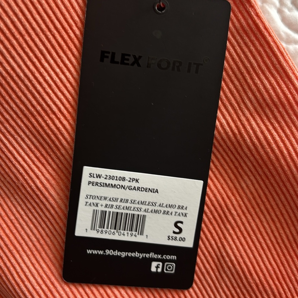 NWT 90 degree by reflex 2 pack sports bra - Picture 2 of 2